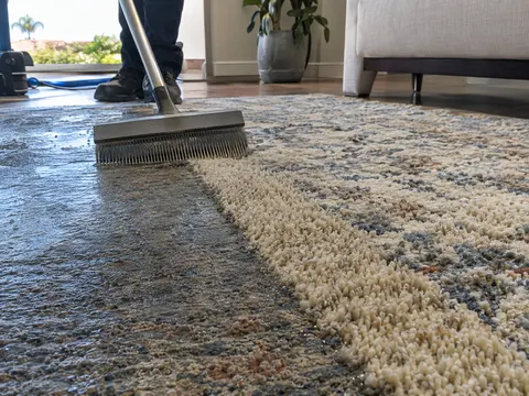 Professional area rug cleaning in Orange County