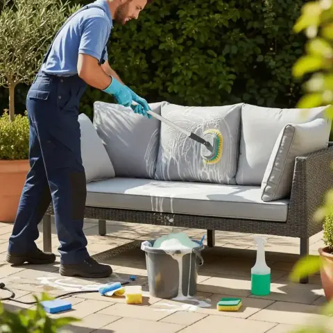 Professional outdoor furniture cleaning in Orange County